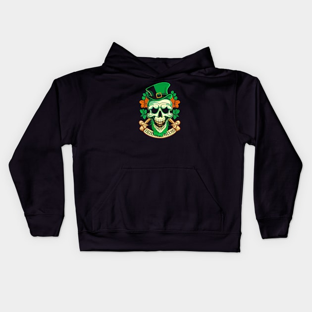 st. patrick's day hat Kids Hoodie by Pixy Official